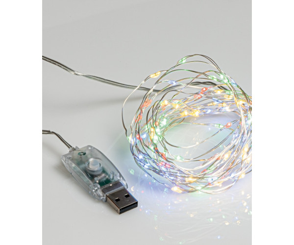 100Led Χριστουγεννιάτικα Φωτάκια Copper Με Usb Σύνδεση Και Προγράμματα